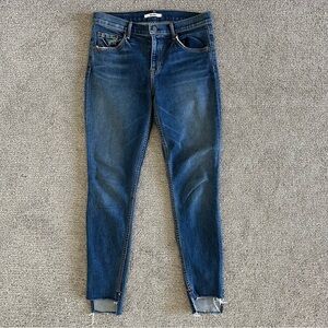 GRLFRND × Revolve Candice Skinny Step Hem‎ Jeans in No More Tears Size 27